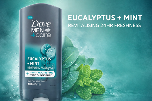 Dove Men Care Eucalyptus Mint Face & Hair Body Wash (13.5oz)