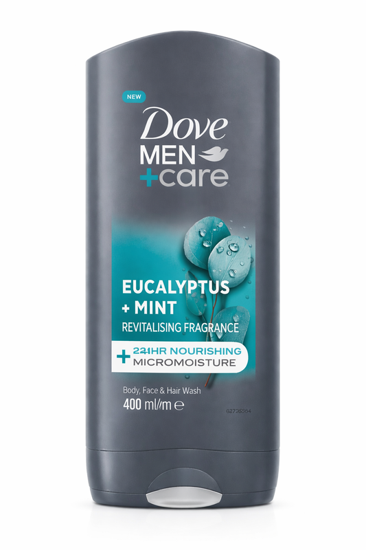 Dove Men Care Eucalyptus Mint Face & Hair Body Wash (13.5oz)