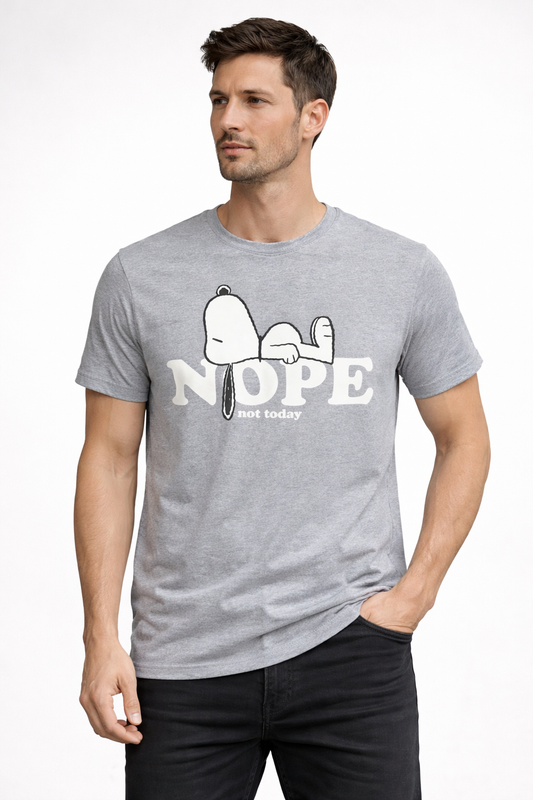 Nope Not Today Round Neck Tee